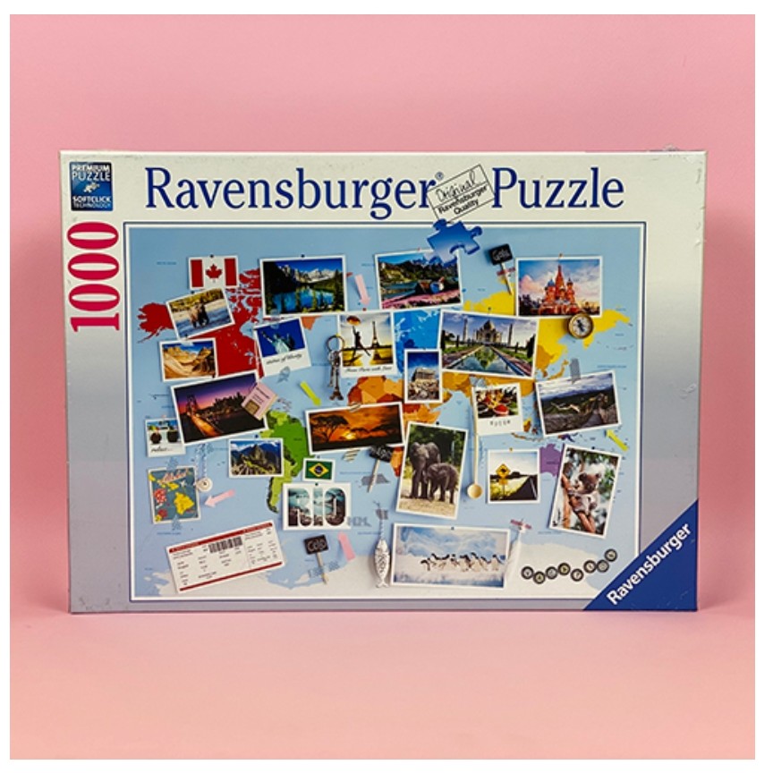 پازل 1000 تکه رونزبرگر طرح World Travel Memories (خاطرات مسافرت جهانی)
19643 Ravensburger