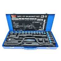 جعبه بکس 24 پارچه BOOS تکنولوژی آلمان مدل باس درایور یک دوم هندل دار مشکی فشار قوی CVR VIP 