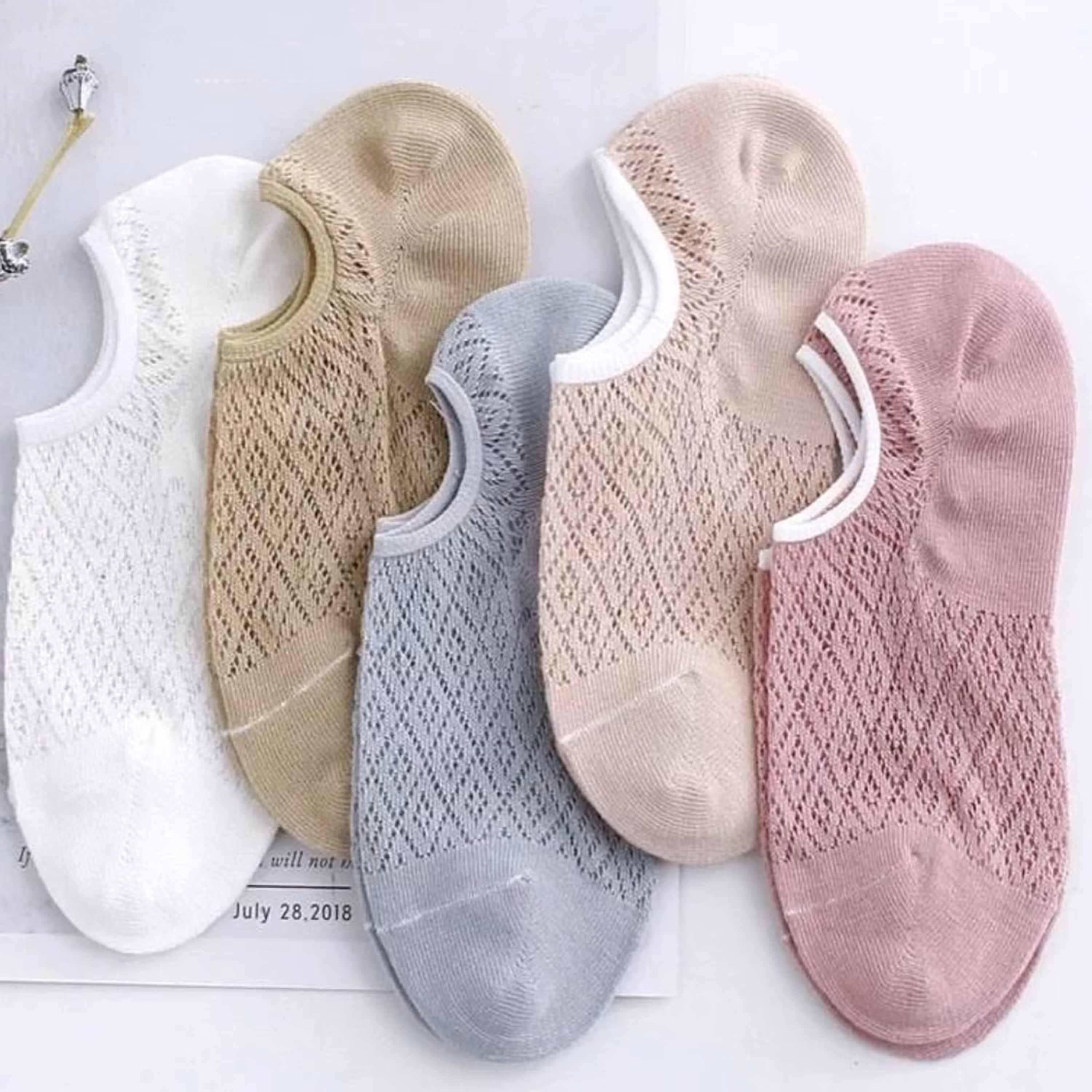 جوراب کالجی قلاب بافی