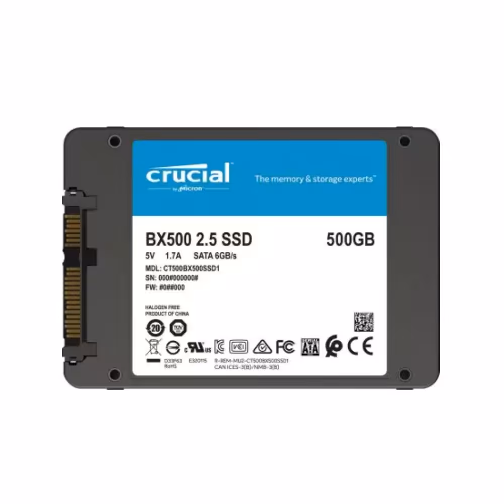 اس اس دی اینترنال کروشیال مدل BX500 ظرفیت 500 گیگابایت