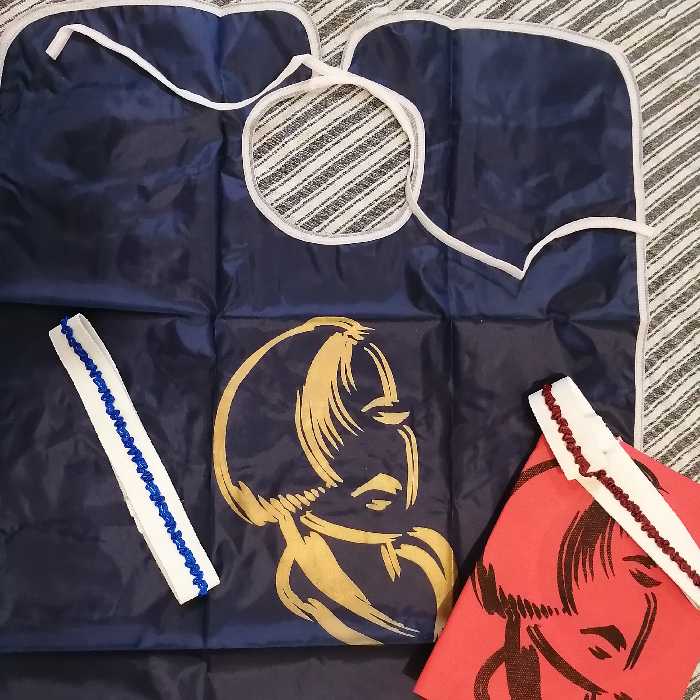 بسته2عددی پیشبند جنس شمعی و اسپان و یک عدد هد کشی