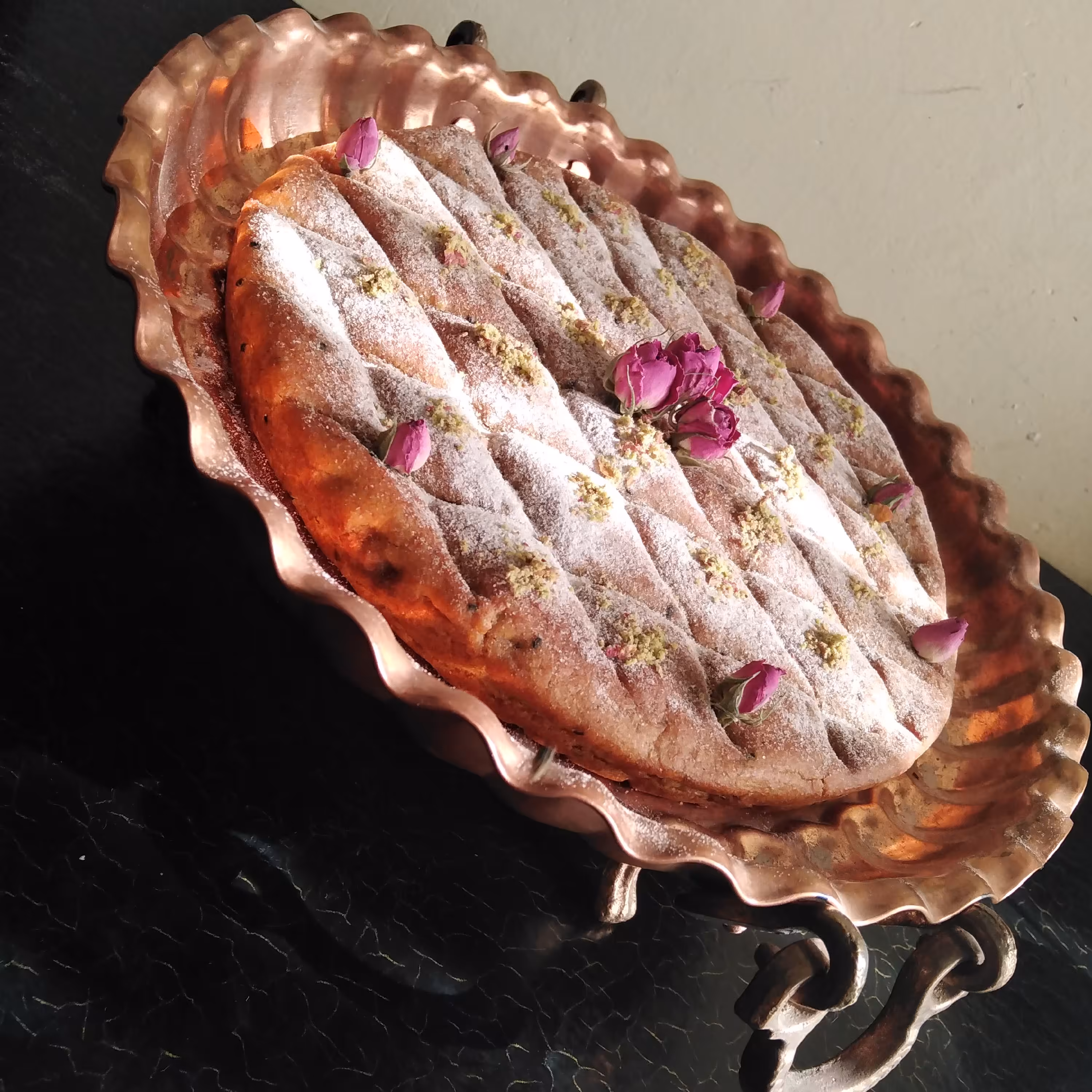 کماچ سهن بشقابی گردویی کرمان