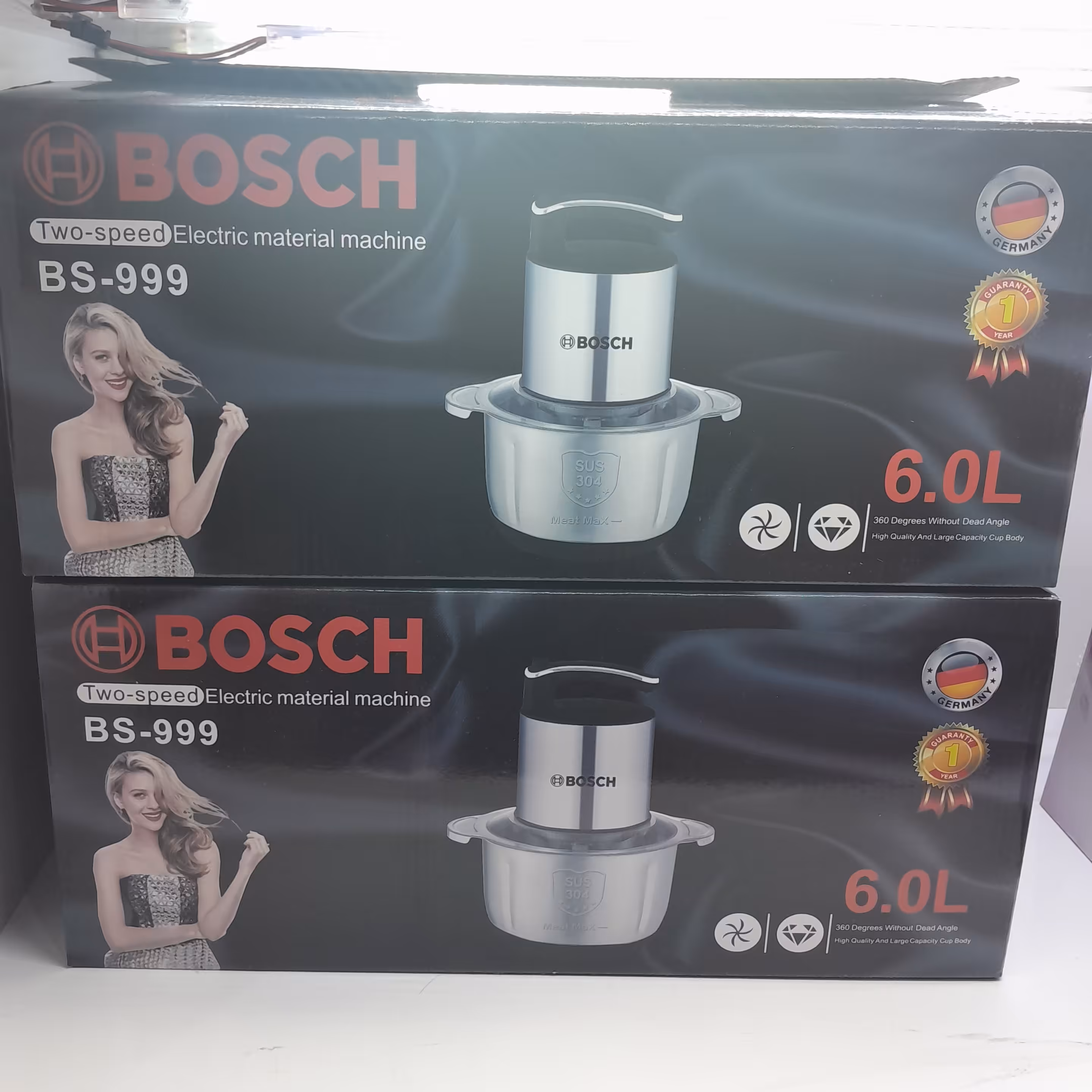 خردکن استیل 6لیتربا کیفیت بالا تضمین سلامت وکیفیت ارسال رایگان وفوری  