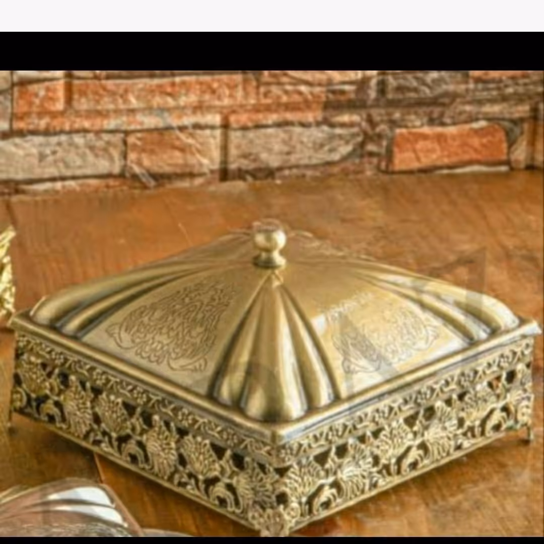 جاشکلاتی مربع آنتیک آبکاری شده رنگ ثابت