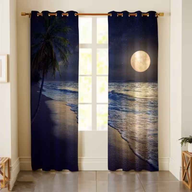 پرده چاپی  پانچ  طرح   نقاشی و منظره  کد663