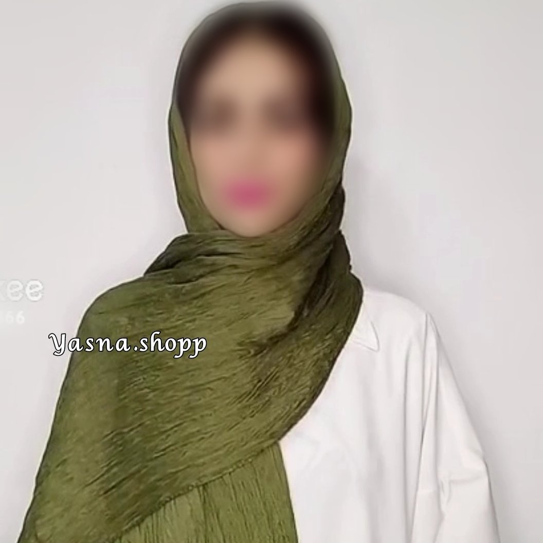 شال پلیسه نخی، دوطرف دوخت داره، پایین ریش، اصلا لیز نیست