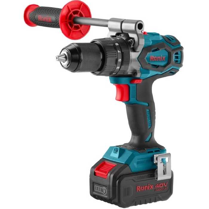 کیت دریل پیچ گوشتی شارژی رونیکس 40 ولت مدل 40V_890
