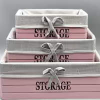 باکس چوبی سه عددی همه کاره storagi