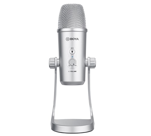 میکروفون استودیویی بویا نقره ای BOYA BY-PM700SP USB