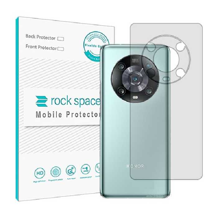 گلس محافظ پشت گوشی آنر Magic4 Pro مدل نانو هیدروژل شفاف برند راک اسپیس کد S