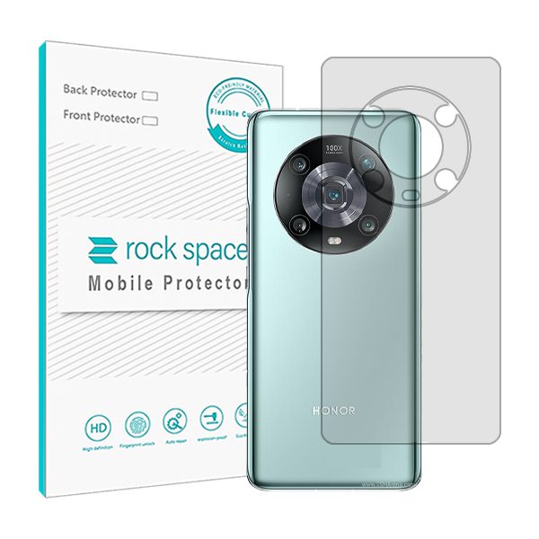 گلس محافظ پشت گوشی آنر Magic4 Pro مدل نانو هیدروژل شفاف برند راک اسپیس کد S