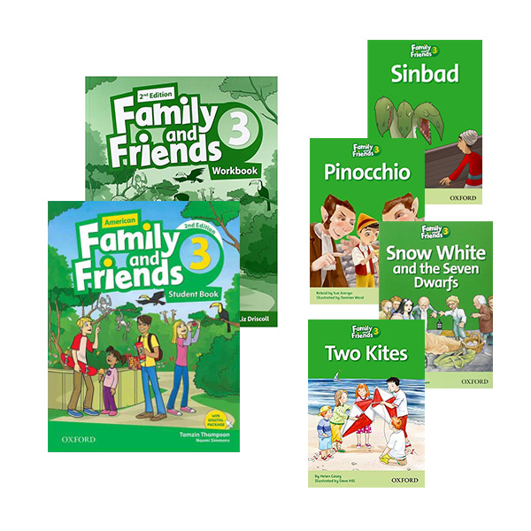 پک کتاب امریکن فمیلی اند فرندز 3 ویرایش دوم سایز بزرگ (رحلی)   مجموعه کتاب داستان | American Family and Friends 3 2nd Edition   Story Book Series Pack | خرید کتاب زبان | خرید لوازم التحریر | چی کتاب | بالاترین تخفیف و ارسال رایگان