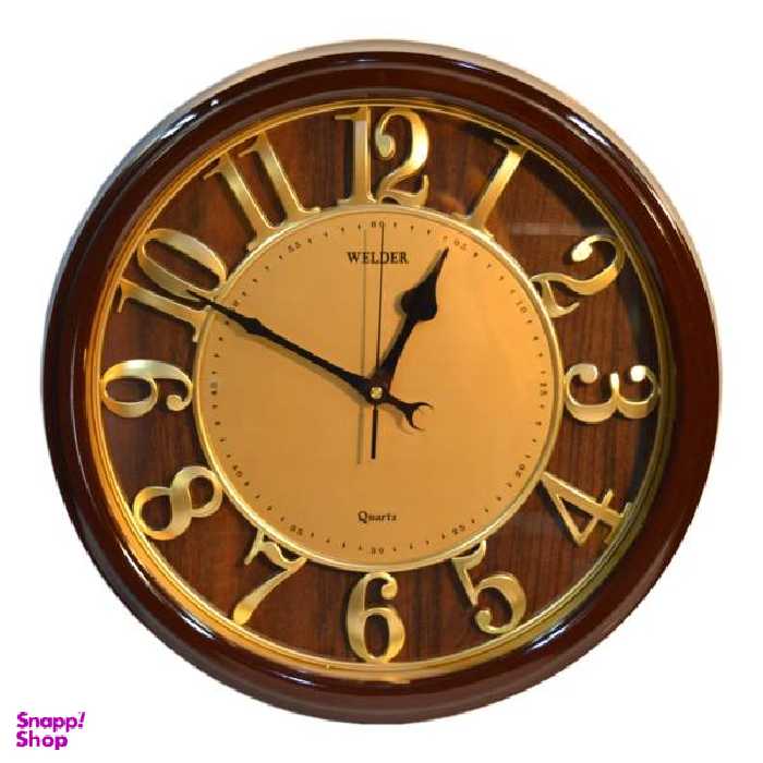 ساعت دیواری ولدر مدل Quartz gold