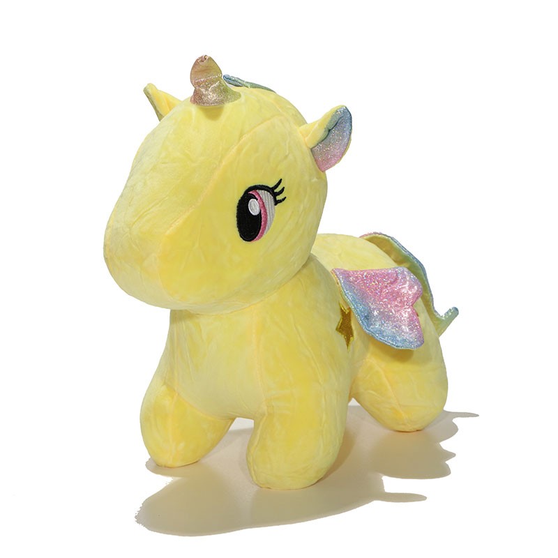 اسب تک شاخ نانو35سانت زرد-پولیشی قابل شست وشو خوشرنگ