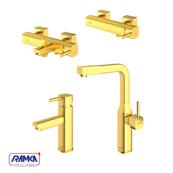 ست شیرآلات شودر مدل یونیک طلامات