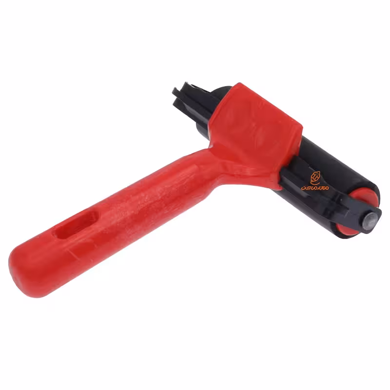 غلتک چاپ دسته قرمز 10 سانت پلاستیکی