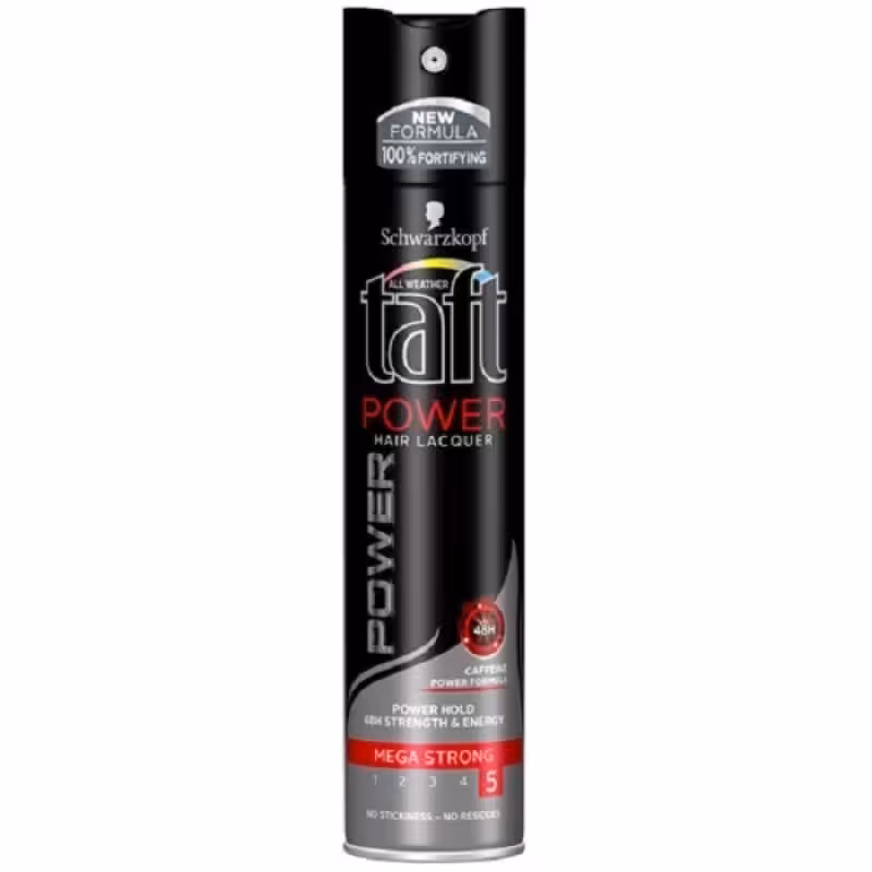 اسپری حالت دهنده مو تافت مدل power حجم 250 میلی لیتر