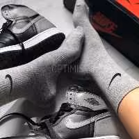 جوراب ساقدار نایک طوسی نخ پنبه فری سایز