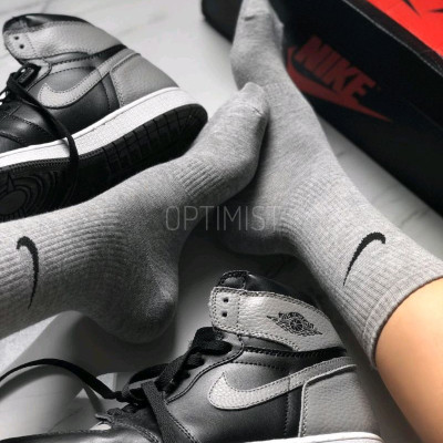 جوراب ساقدار نایک طوسی نخ پنبه فری سایز