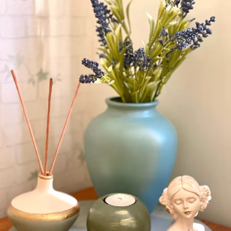 دکوری تزئینی 5 تکه دکوری  دستسازه های مینو      هزینه ارسال کالا بصورت پس کرایه