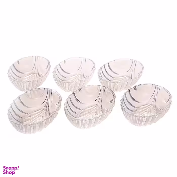 آجیل خوری بلور کاوه مدل Santa بسته 6 عددی