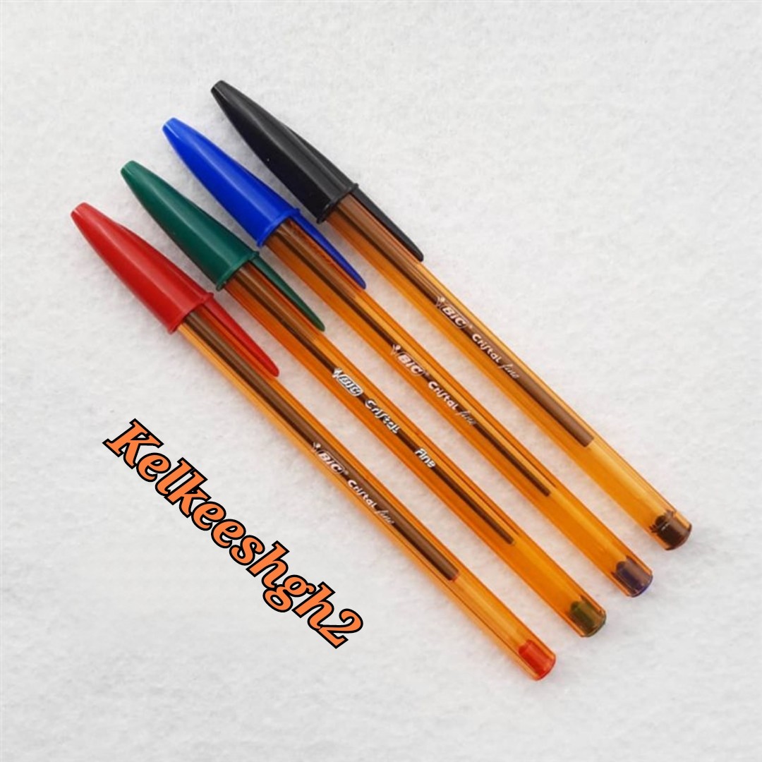 خودکار بیک کریستال فاین 8mm بسته های 4 رنگ