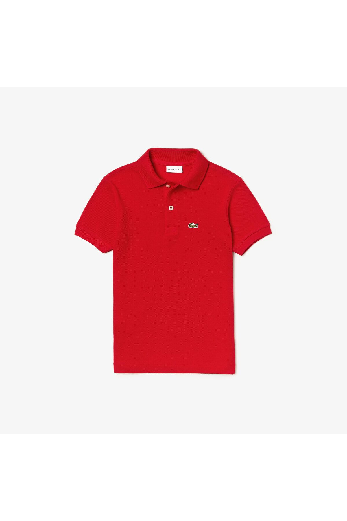 تی شرت یقه پولو قرمز دخترانه و پسرانه بچگانه چوگان ان اورجینال Lacoste