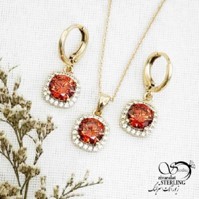 نیمست ژوپینگ سنگ سوارسکی قرمز کد 14028