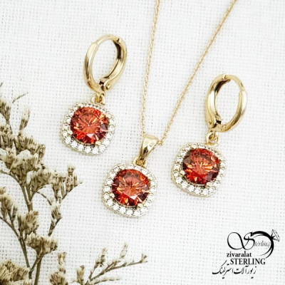 نیمست ژوپینگ سنگ سوارسکی قرمز کد 14028