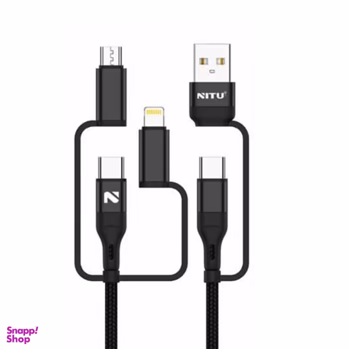 کابل 5 سر 5in1 سوپر فست شارژ نیتو مدل NC601 طول 1.2 متر