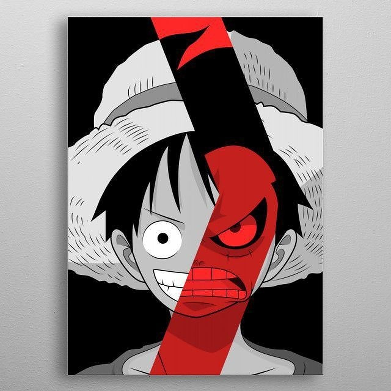 تابلو نقاشی طرح وان پیس لوفی ( ابعاد 40 در 50 )