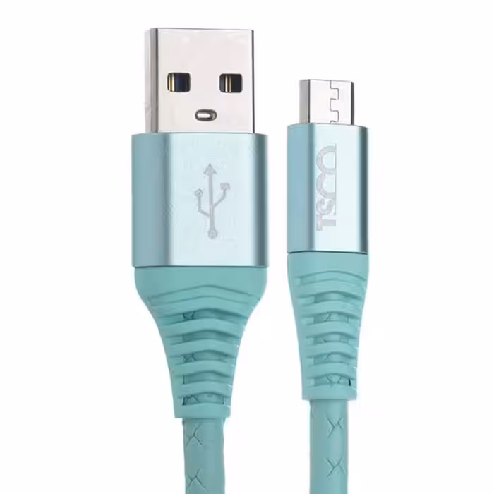کابل شارژ MicroUSB تسکو TSCO TC 50 فیروزه ای