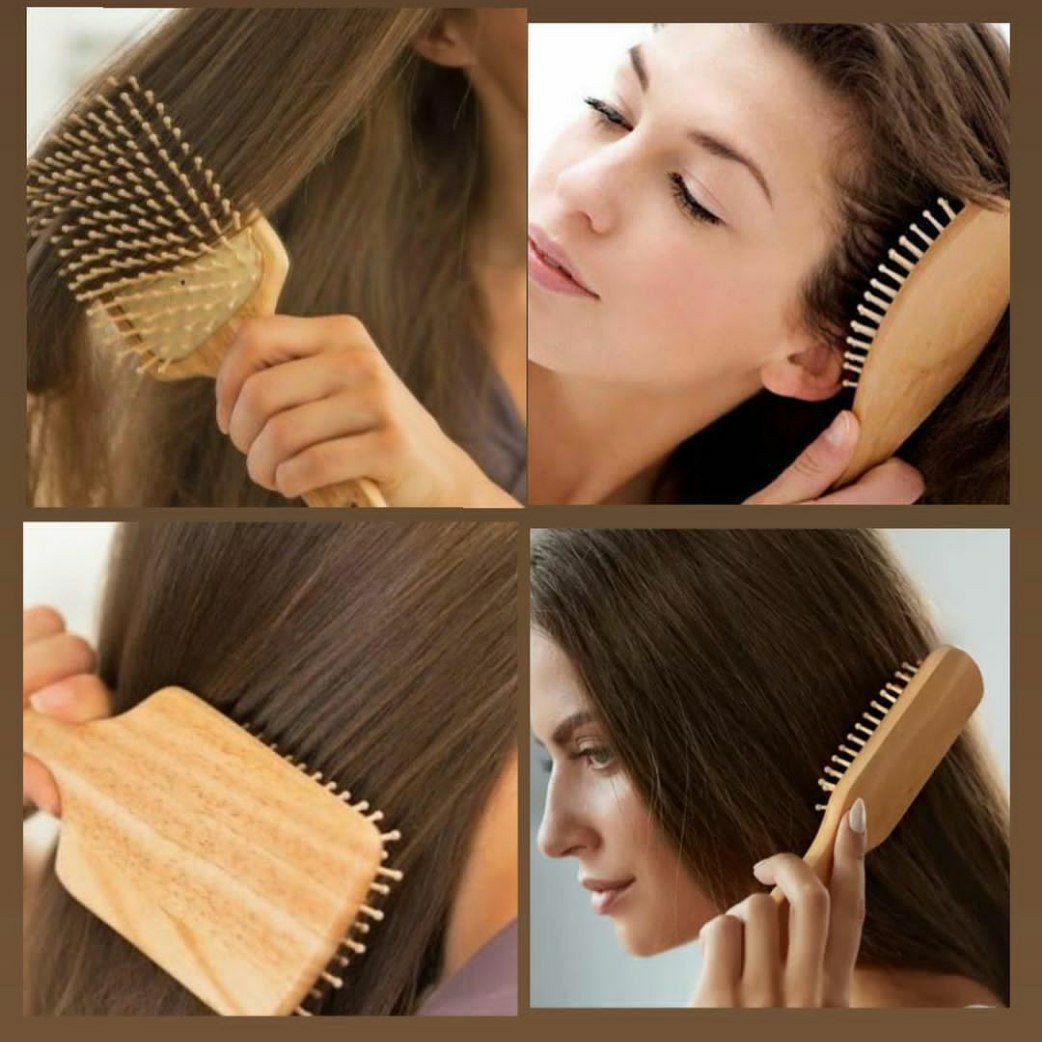 برس مربعی چوبی بامبو