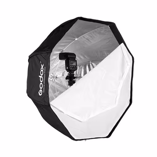 اکتاباکس چتری اسپیدلایت 120 سانت | Godox 120cm Softbox Umbrella Reflector for Speedlight