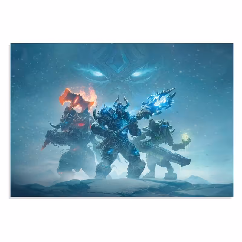 تابلو. شاسی طرح Gaming بازی دنیای وارکرفت خشم لیچ کینگ مدل NV0955