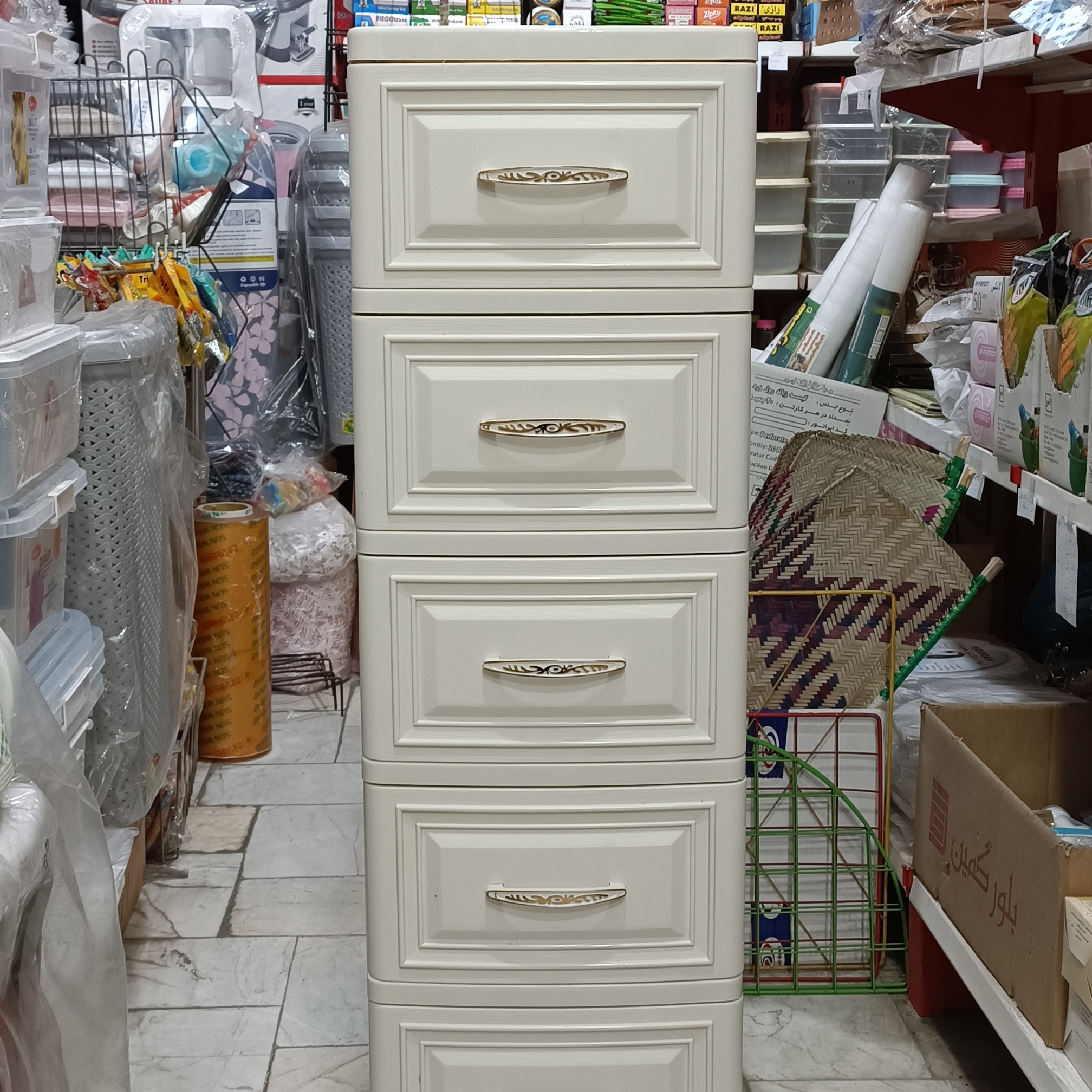 فایل ( دراور ) 5 کشو طرح چوب