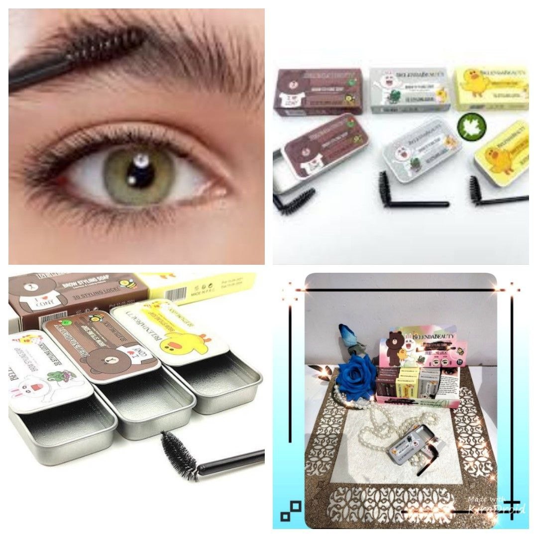 صابون ابرو جعبه فلزی برش دار 