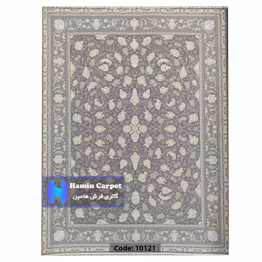 فرش 4 متری 1200 شانه تراکم 3600  نخ اکلریک گل برجسته کد AR10121