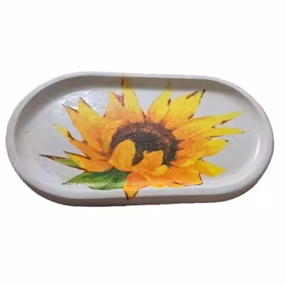 استند کفی گل آفتابگردان دستساز