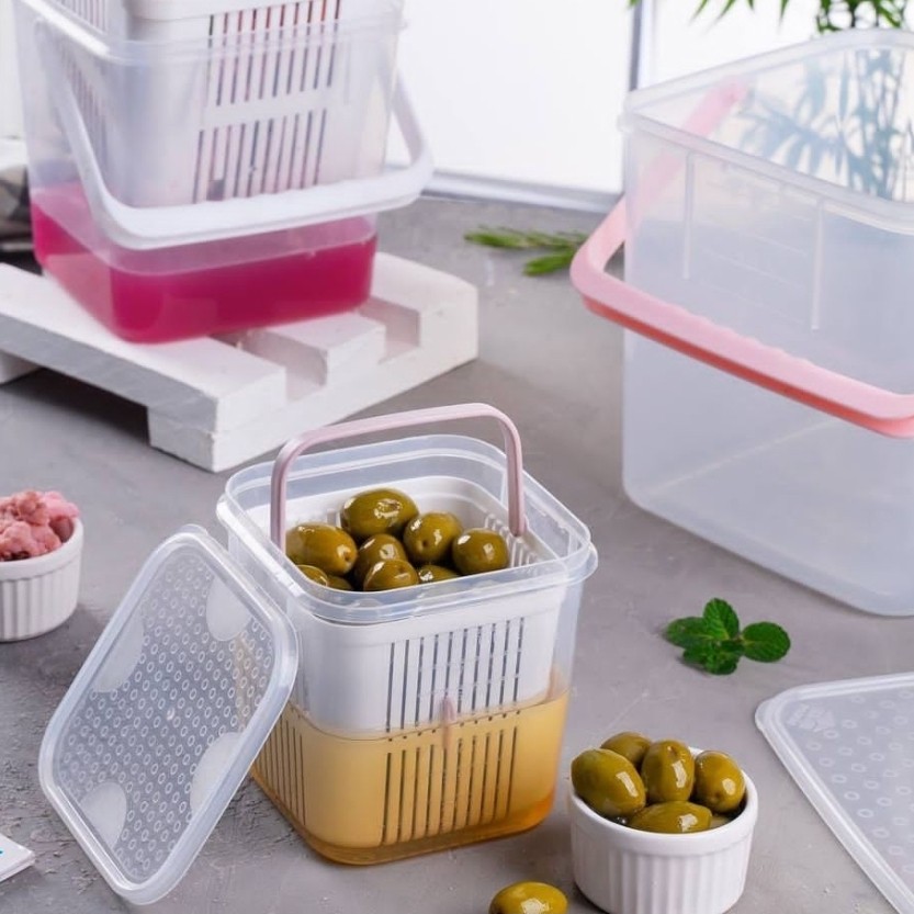 ظرف نگهدارنده ترشیجات و لبنیات بزرگ