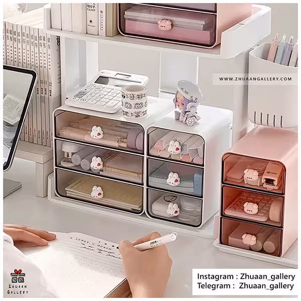 ارگانایزر رومیزی 3 کشو مینیمال دسته حیوانات