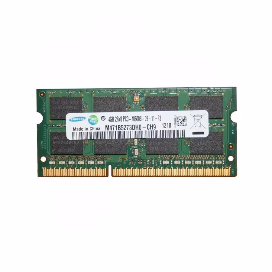 رم لپ تاپ سامسونگ 4 گیگابایت DDR3 با فرکانس 1333 مگاهرتز