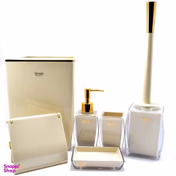 ست سرویس بهداشتی 6 پارچه لیمون مدل 666892