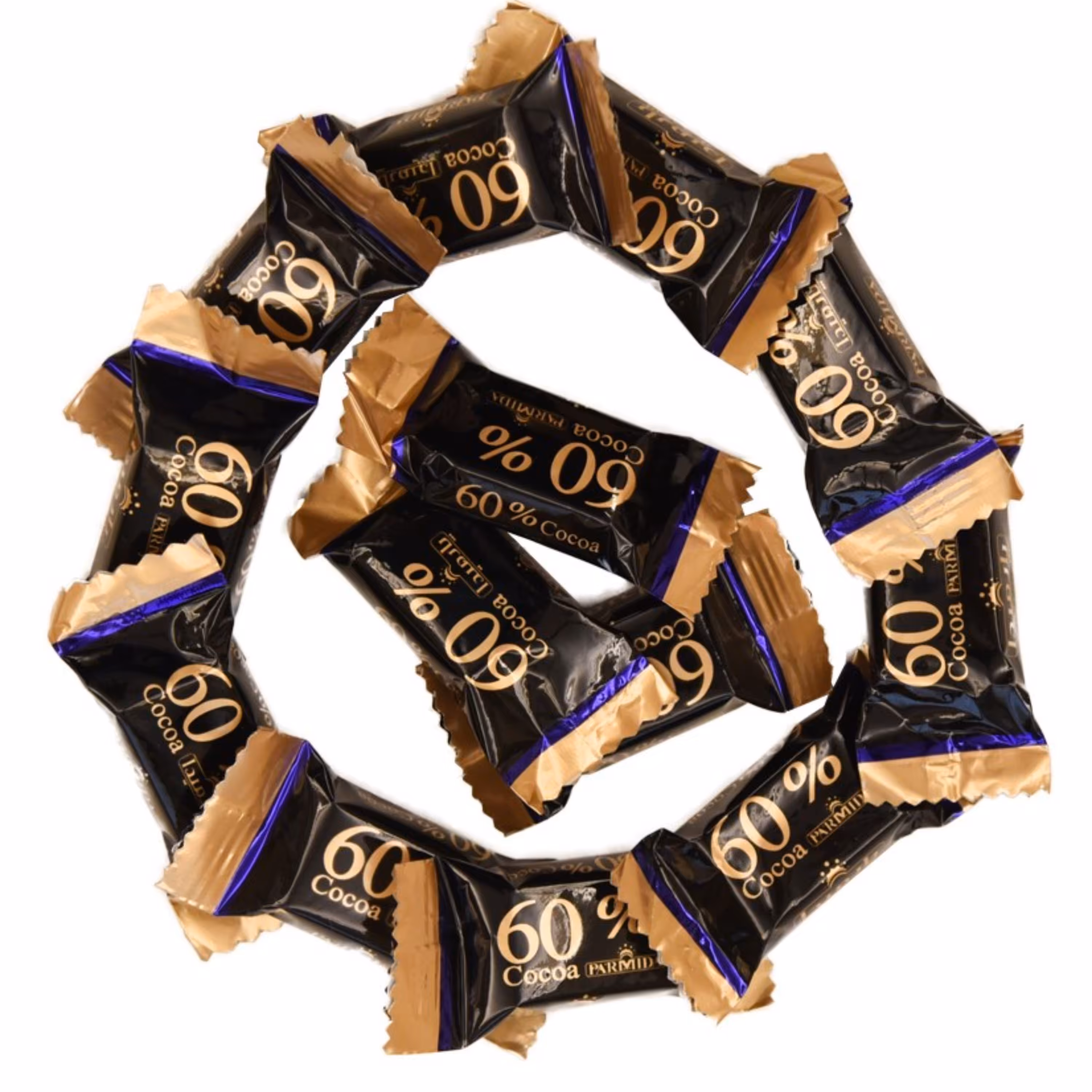شکلات تلخ پارمیدا 60 درصد (نیم کیلویی)