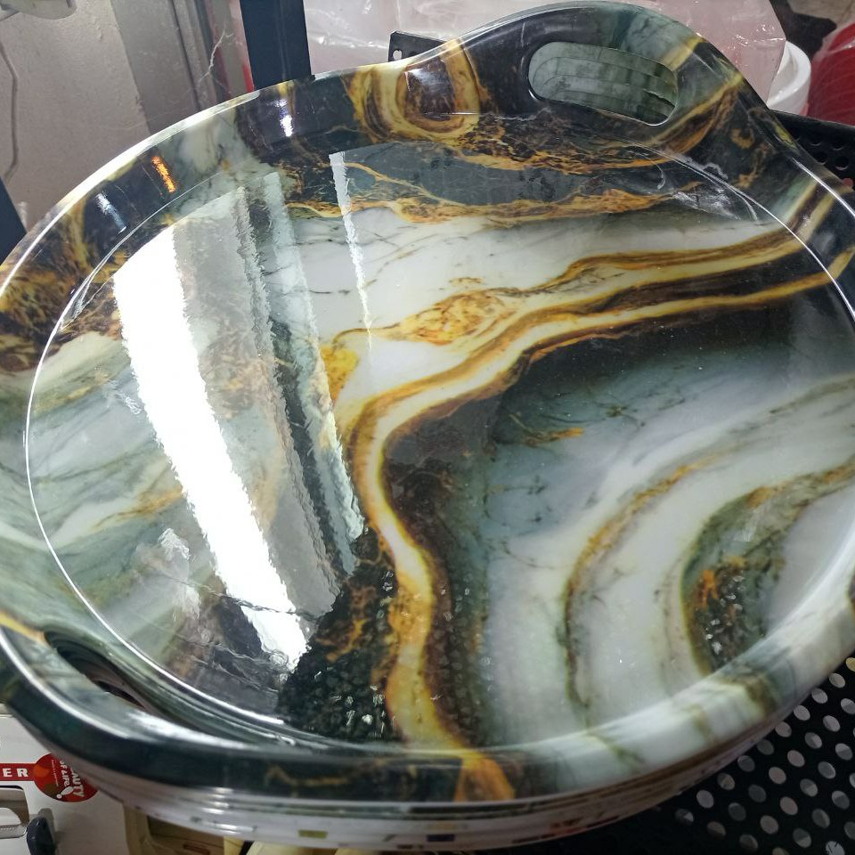 سینی ملامین گرد دسته دار