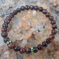 دستبند چشم ببر قرمز 