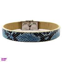 دستبند چرم حامد گالری طرح پوست مار مدل bl4019