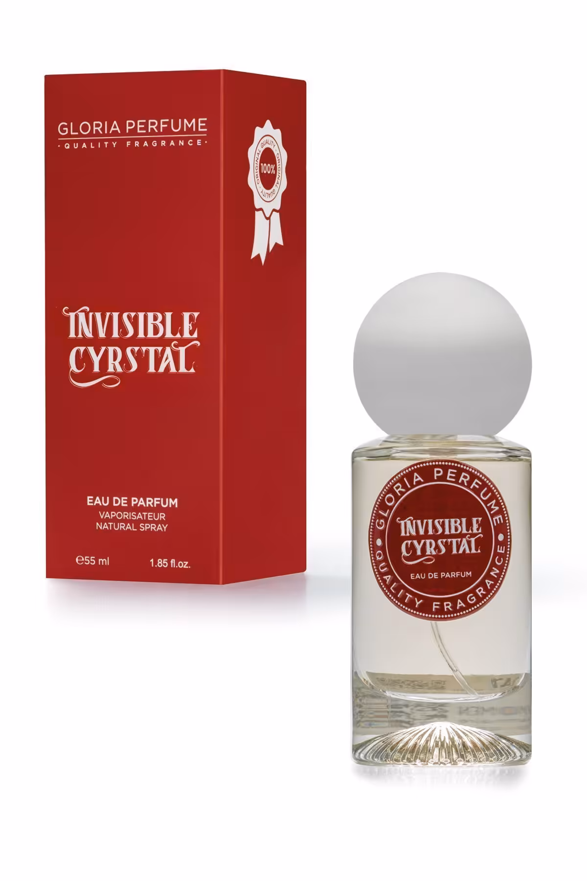 عطر زنانه نامرئی ادوپرفیوم 55 میل Gloria Perfume