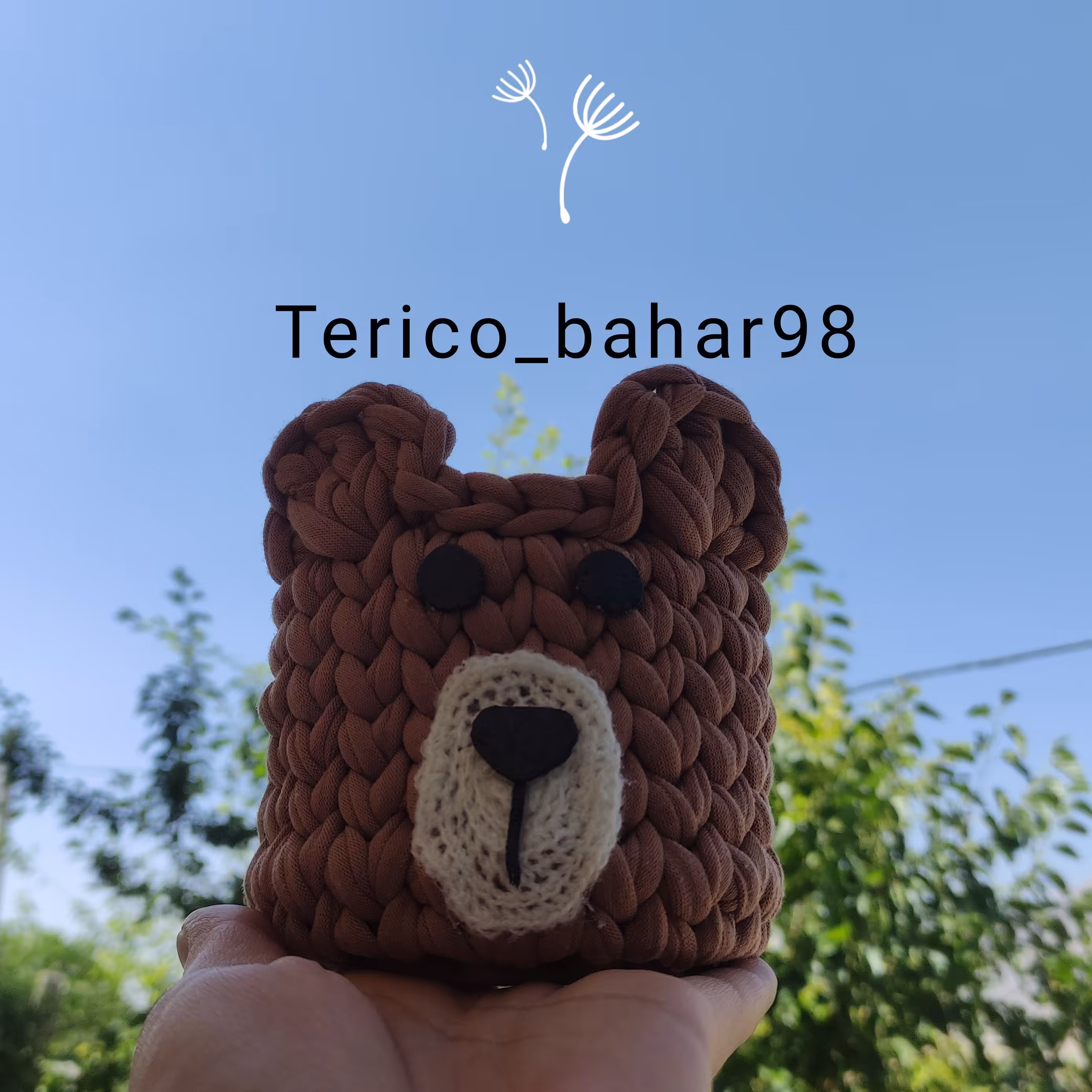 سبد خرسی بامزه.به قطر 10 و به ارتفاع 13