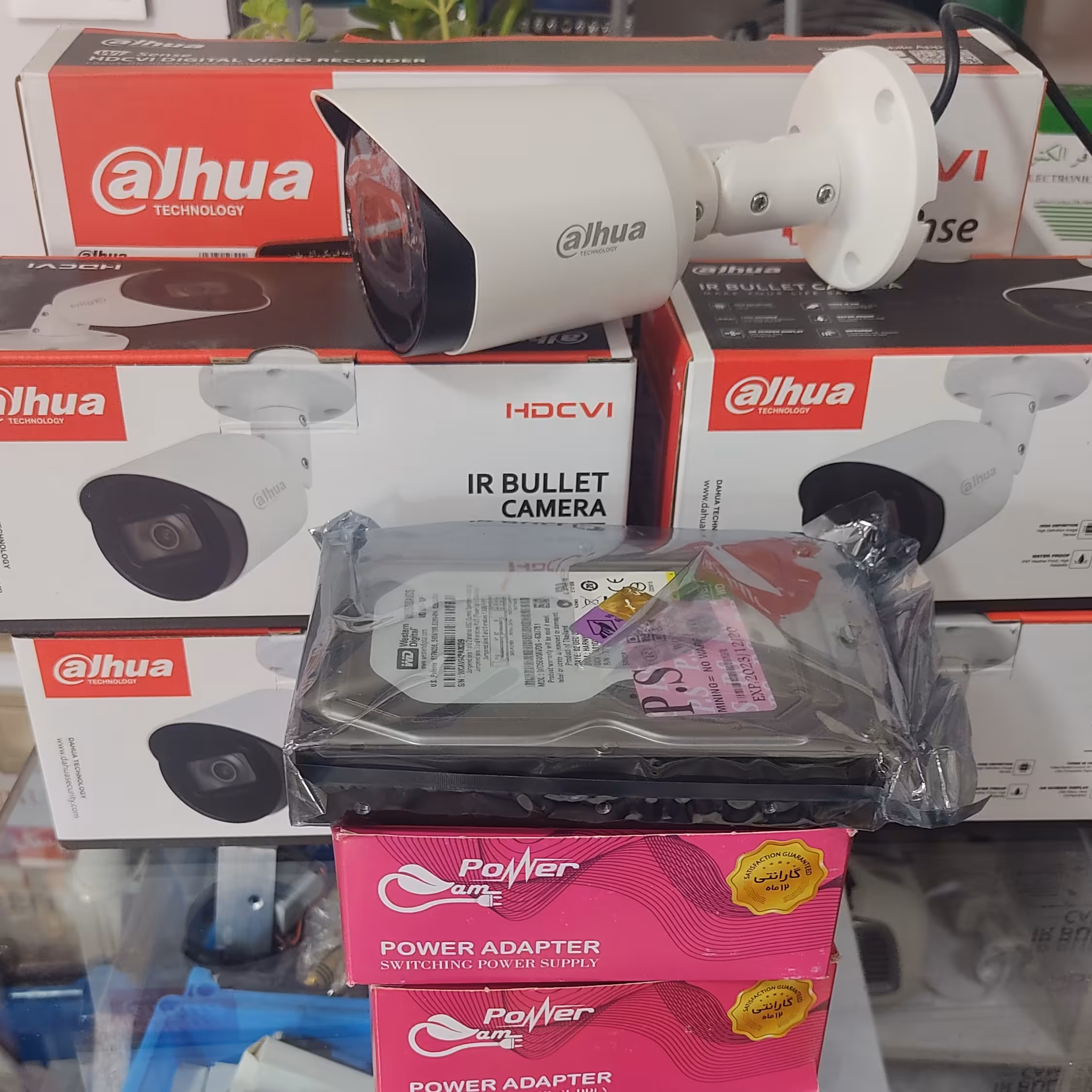 پک 4 کانال دوربین مداربسته داهوا با کد 1200 TP 